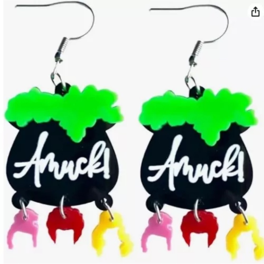 Disney Hocus Pocus Amuck! Halloween Dangle Earrings